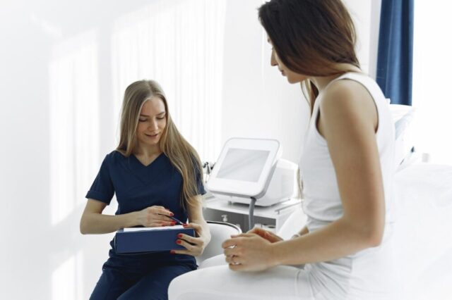 doctor with patient
